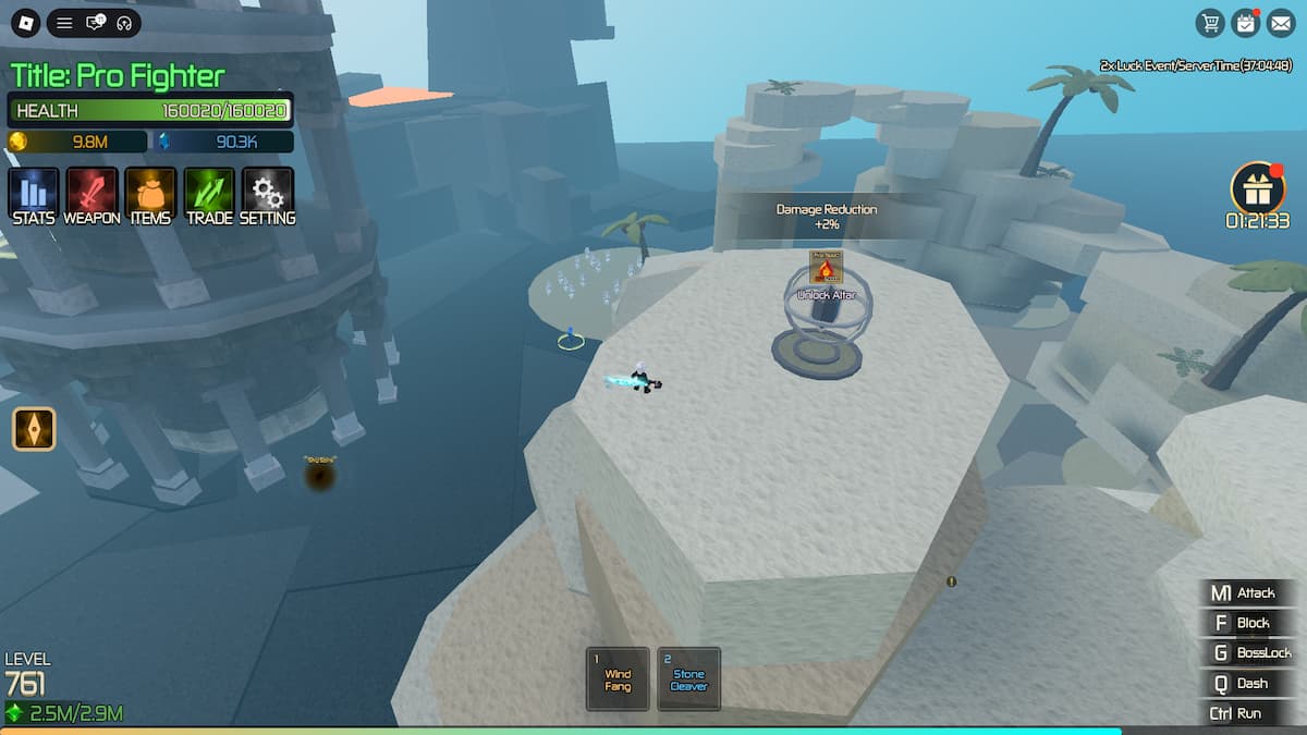 image showing the Damage Reduction Altar Location in Jotunheim