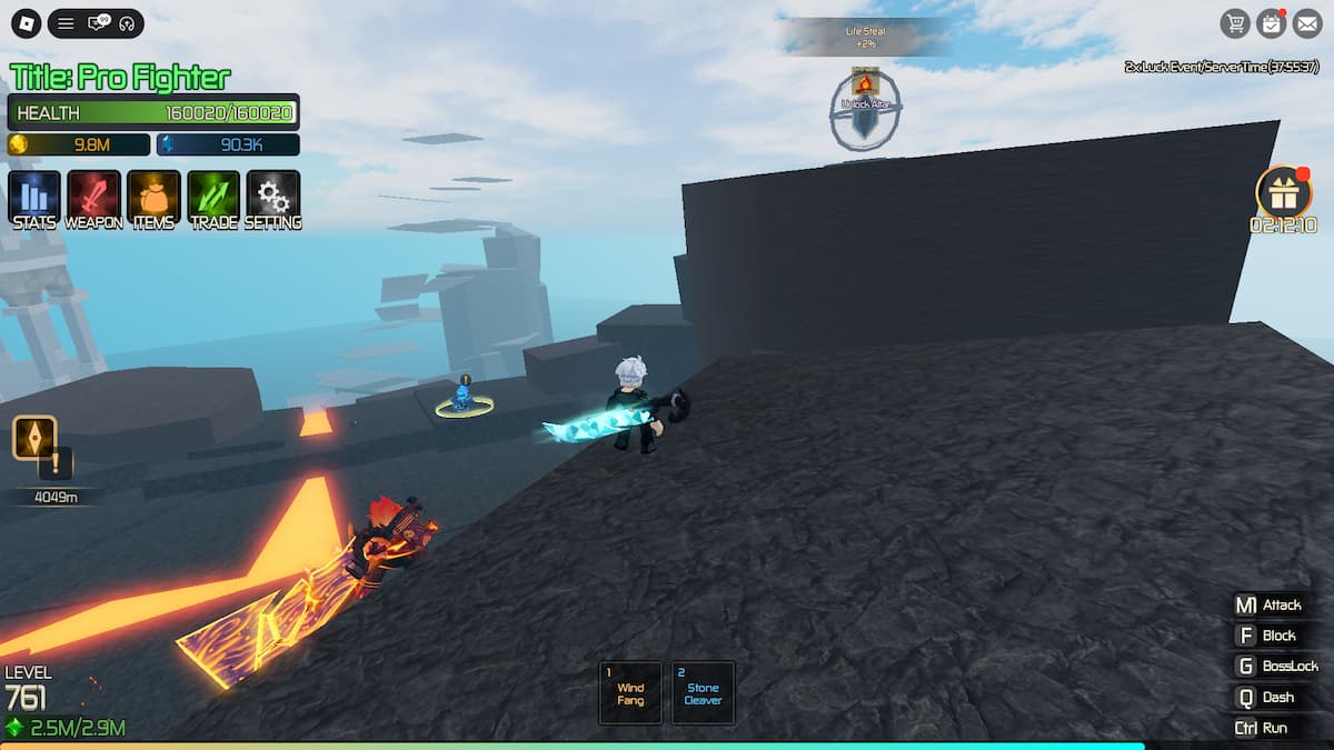 image showing the Life Steal Altar location on Jotunheim