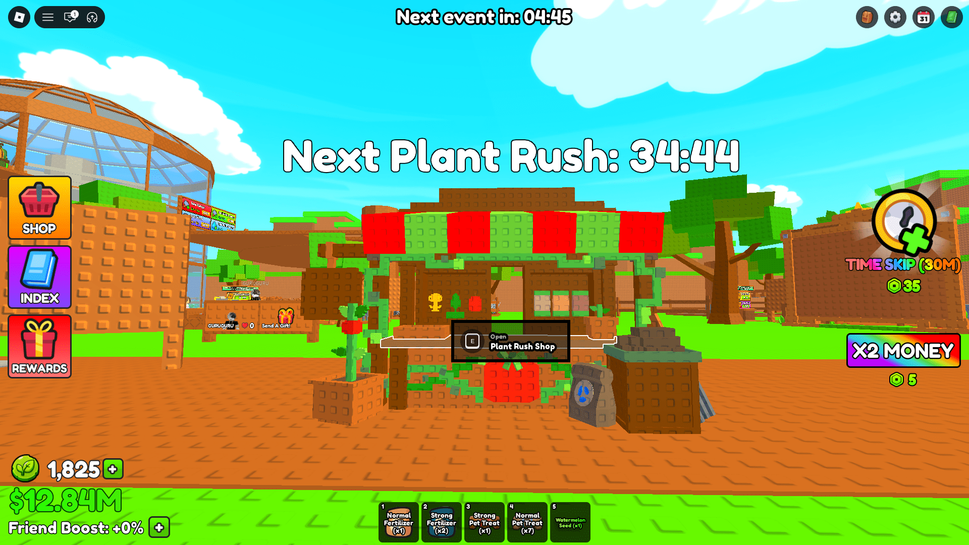 image showing the Plant Rush Shop in Build a Ring Farm