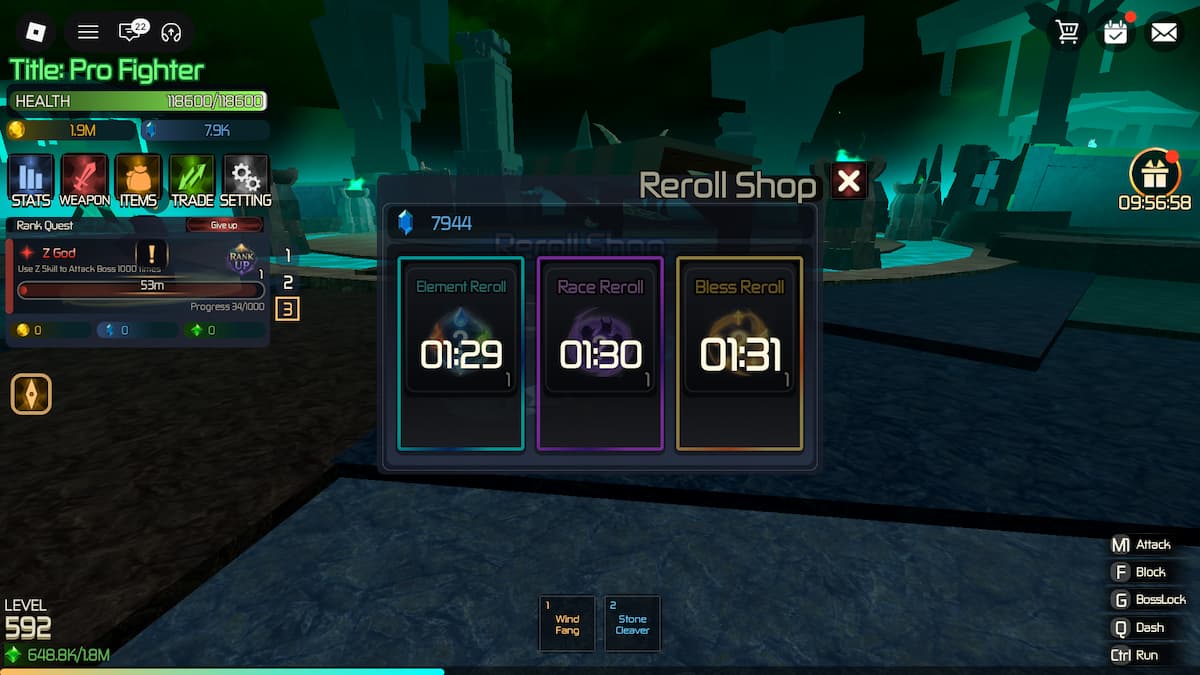 image showing the Reroll Shop in Broken Blade