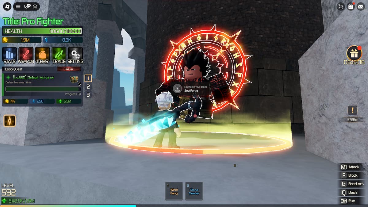 image showing the Soul Forge NPC in Broken Blade