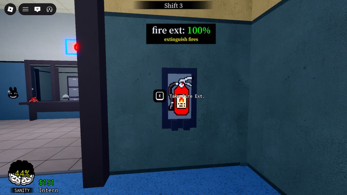 image showing the fire extinguisher in Animal Hospital
