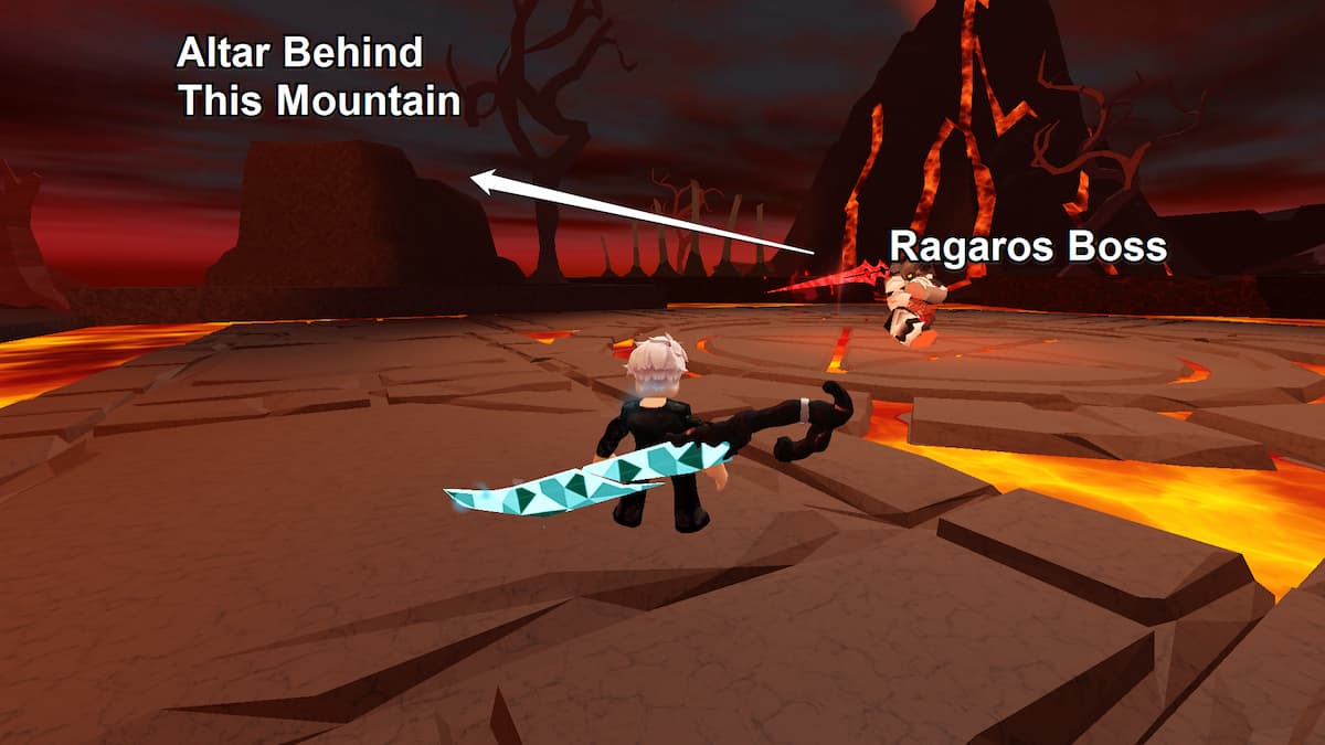 image showing the location of Energy Recovery Altar