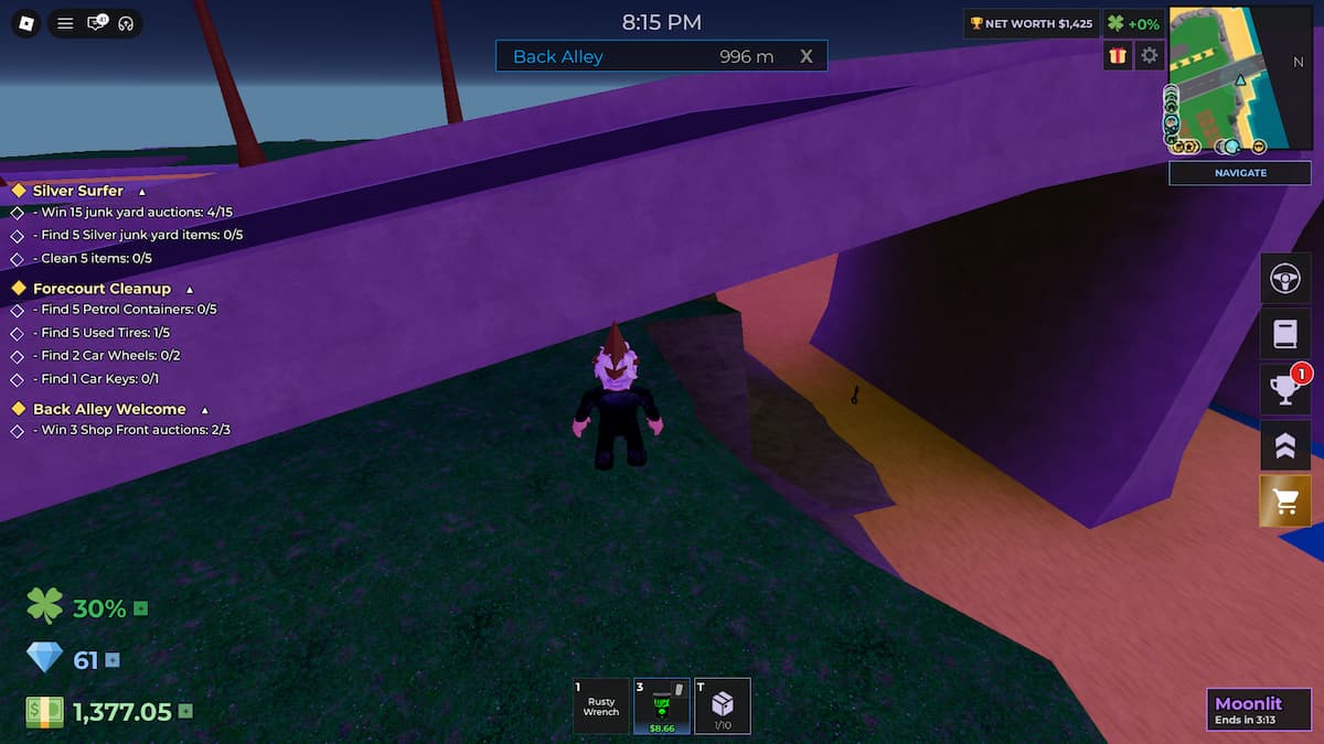image showing the location of the Key Lost Items in Storage Hunters Open World
