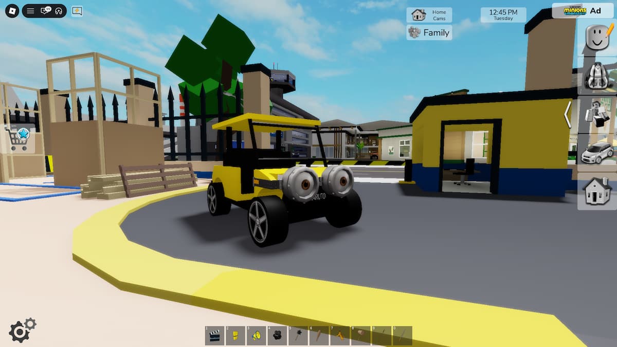 image showing the minion vehicle in Brookhaven RP