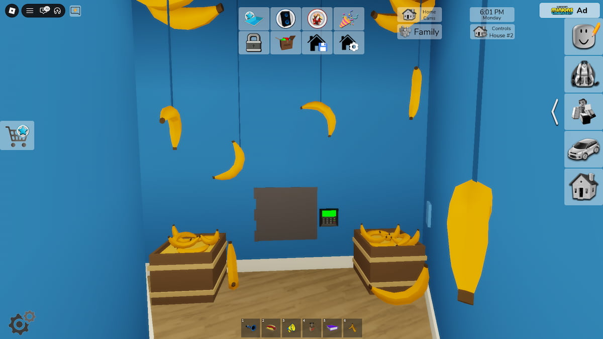 image showing the secret safe in Minion House in Brookhaven