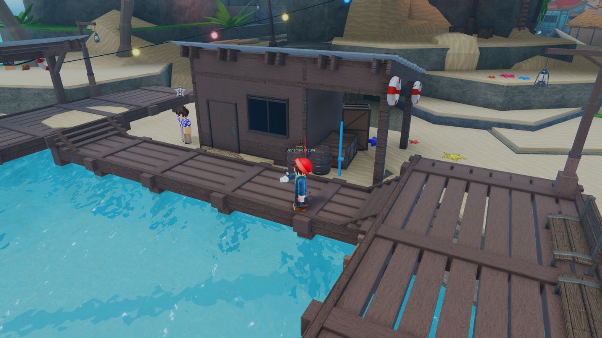 the Pool Noodle Rod in Fisch