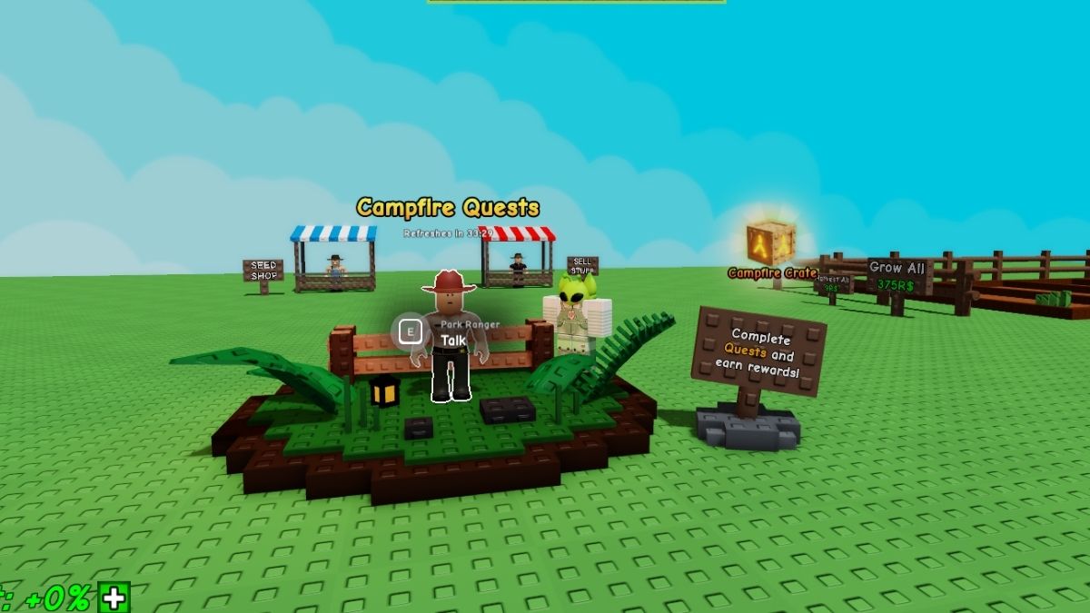 How to complete Campfire Quests in Grow a Garden
