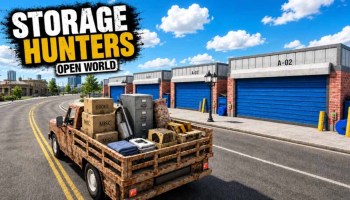 Storage Hunters Open World Codes Promotional Image Taken From The Games Page.