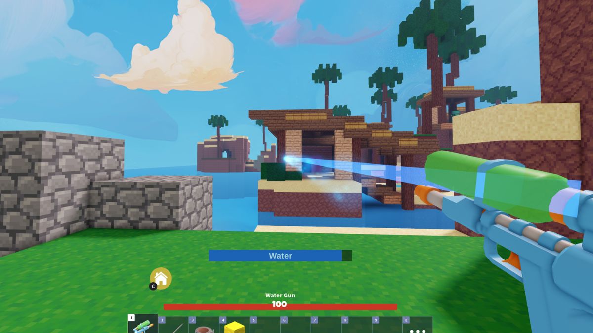 Water Pistol in Bedwars