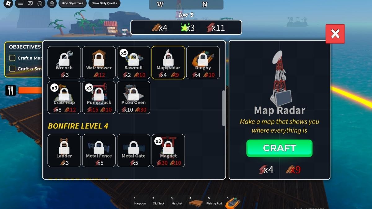 List of buildings in 100 Days at Sea