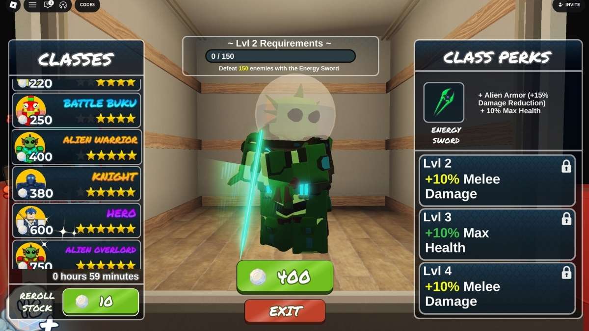 Alien Overlord class in 100 Days at Sea