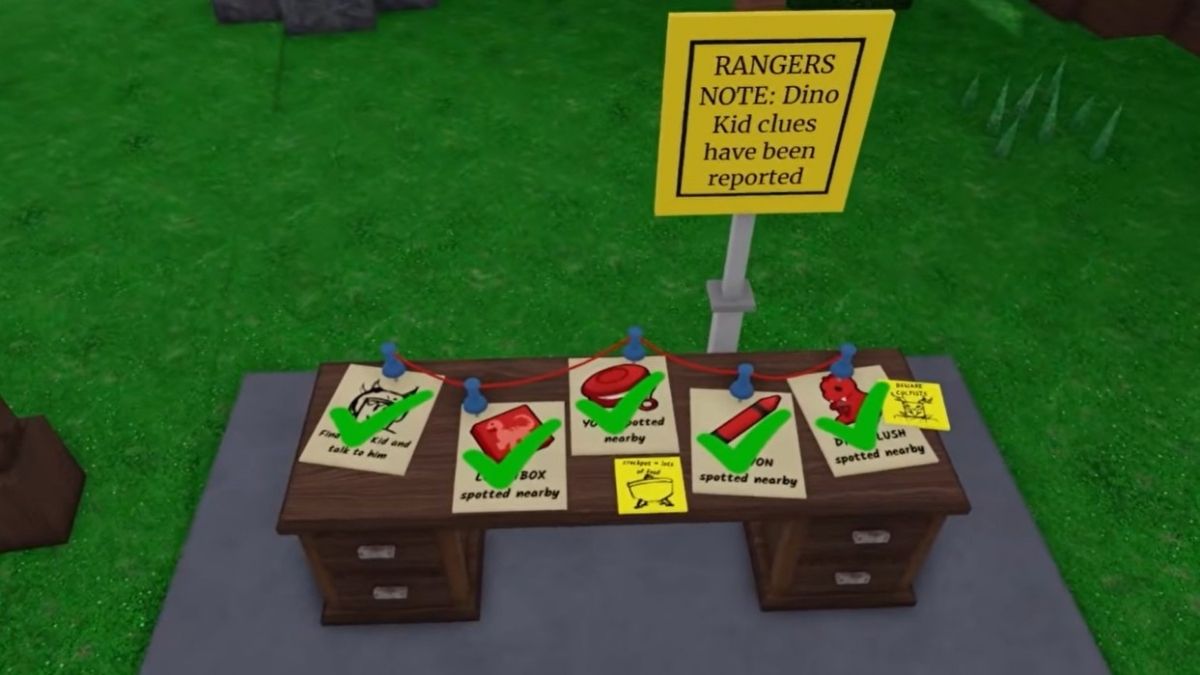 All trinkets in 99 Nights in the Forest Dino Kid Event