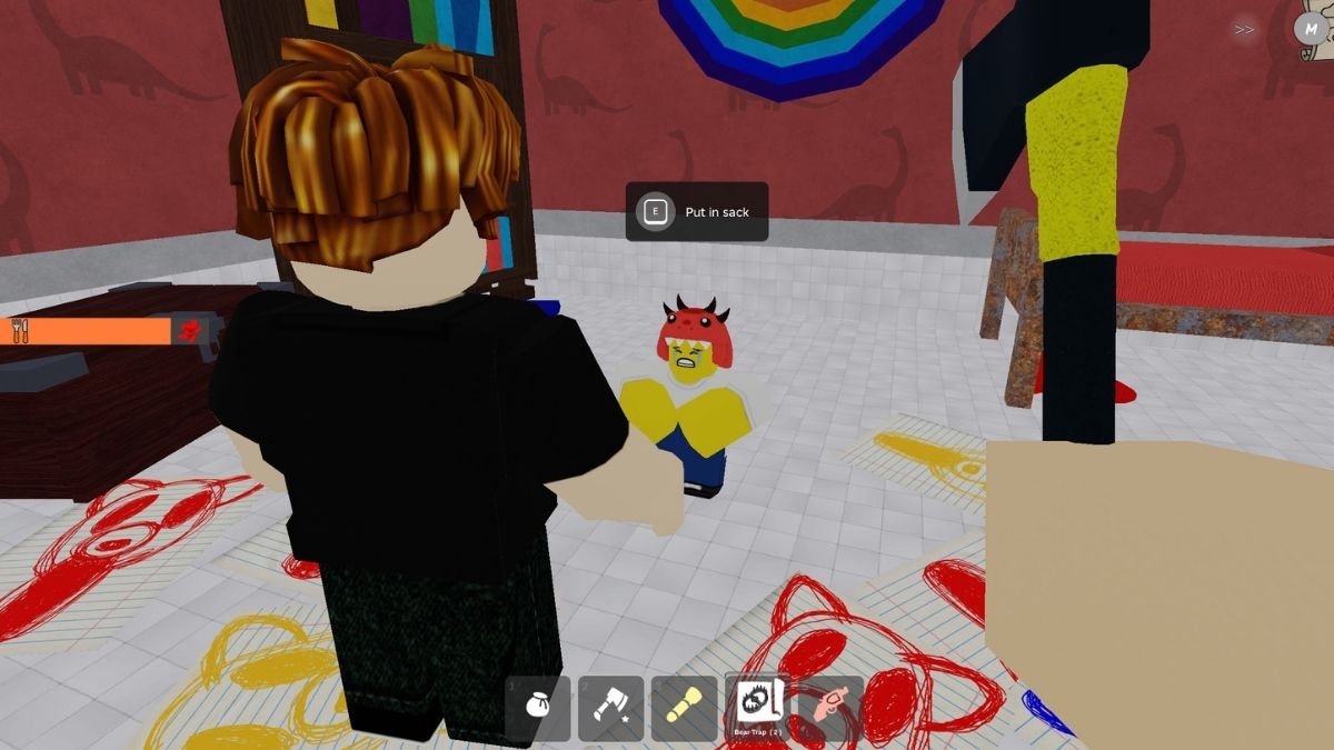 Dino Kid NPC being rescued