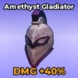 Amethyst Gladiator Helm in Be The Final Boss