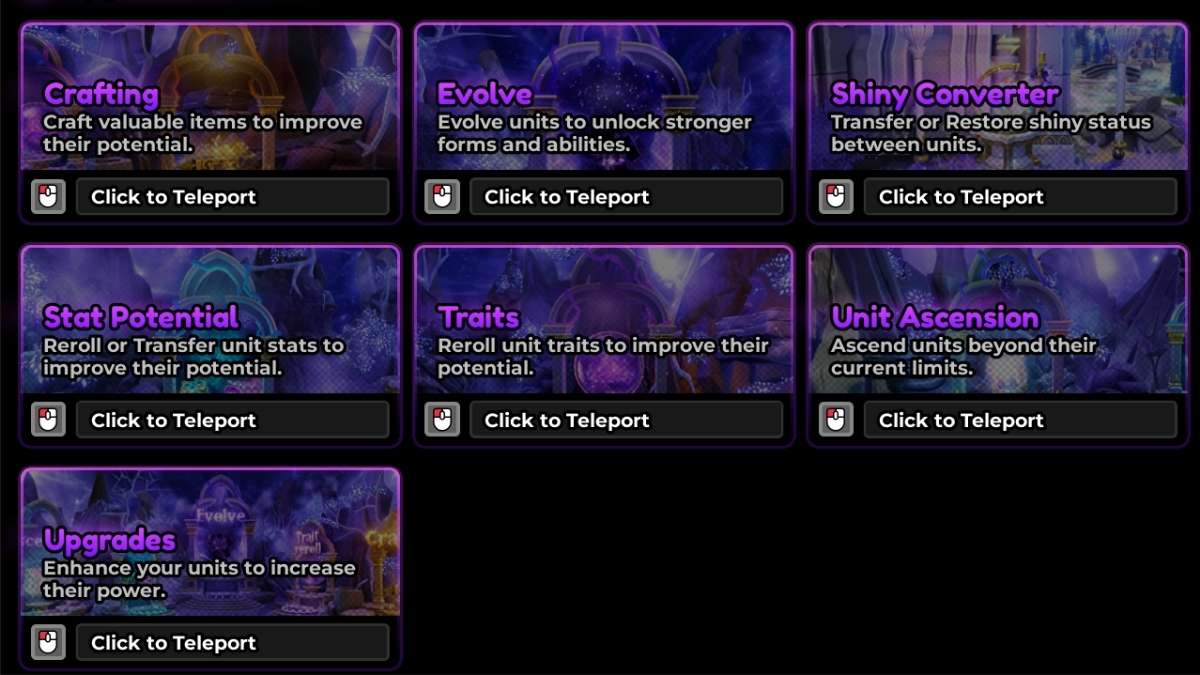Upgrade Areas in Anime Expedition