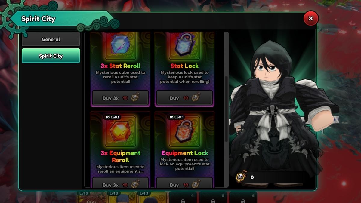 Farming rerolls in Anime Expedition