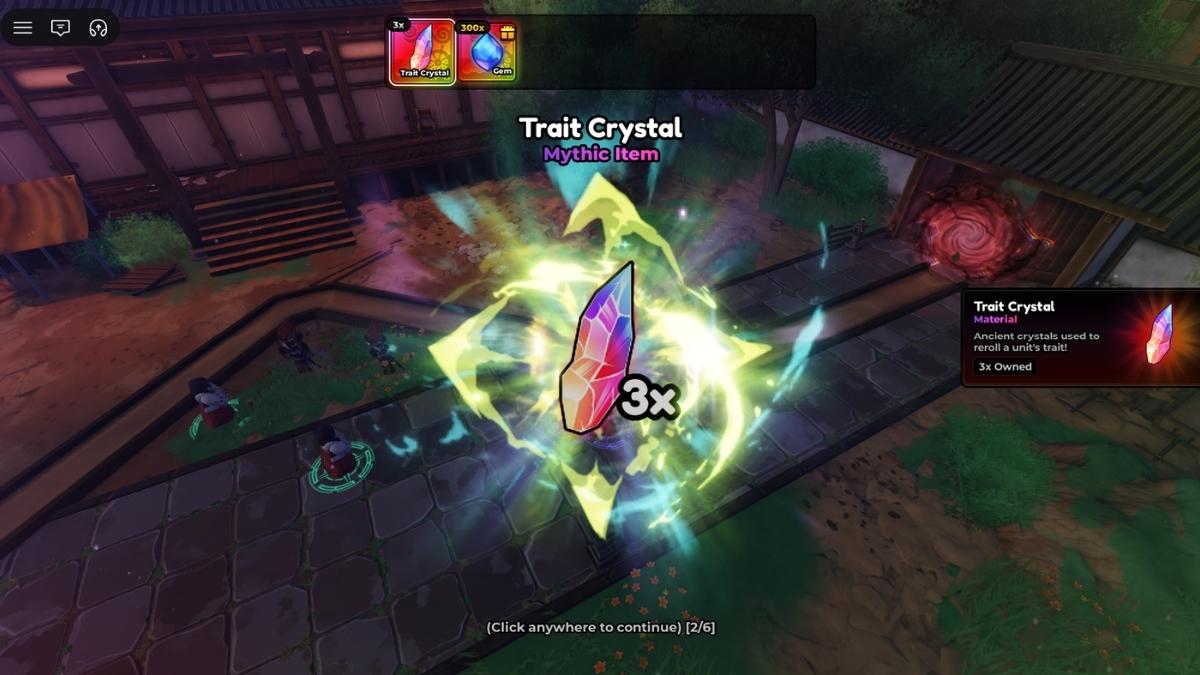Trait Crystal farming in Anime Expedition