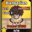 Barbarian unit in Be The Final Boss