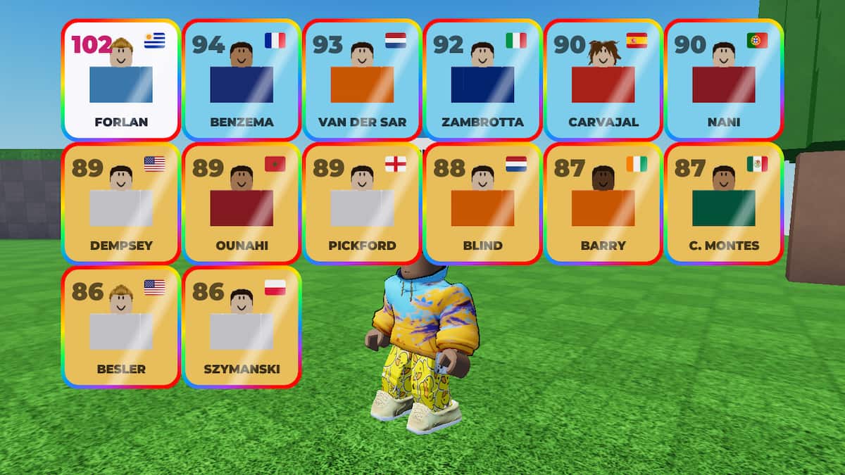 The Shinies in Build A Soccer Team