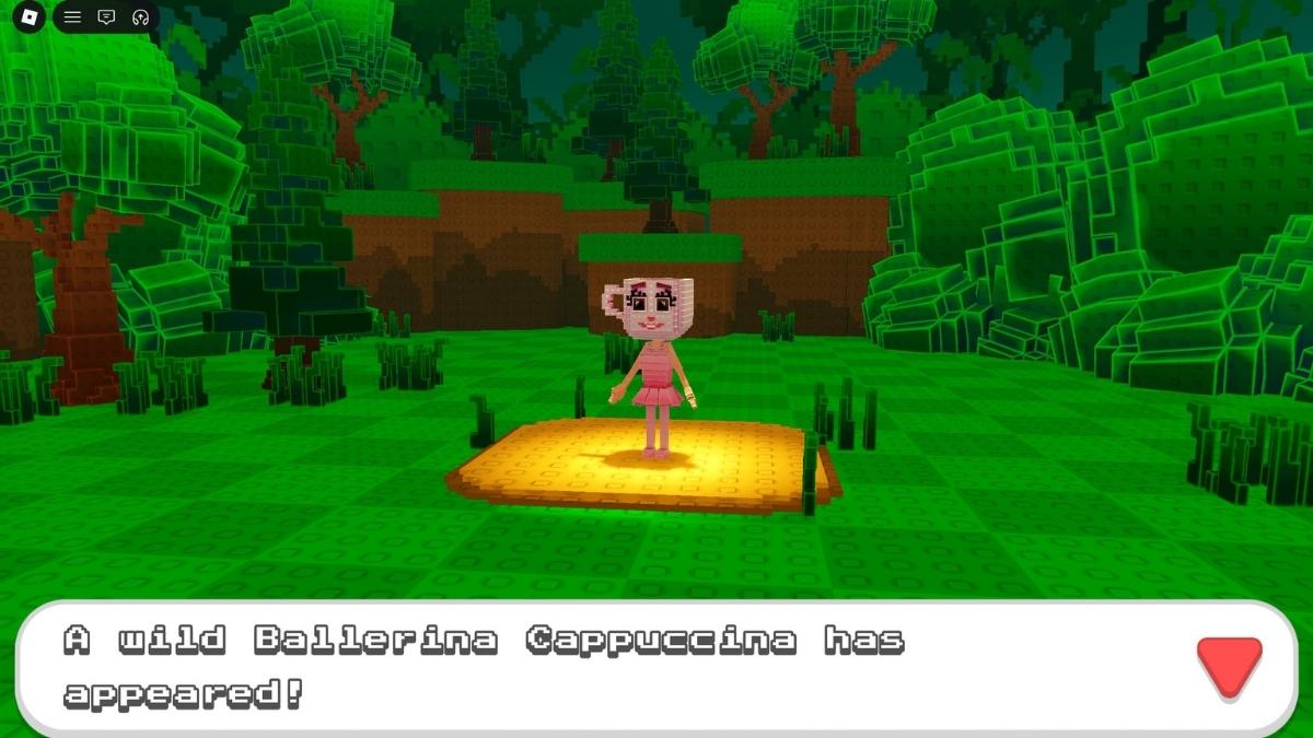 Farming EXP by beating a Cappucina Ballerina Brainrot