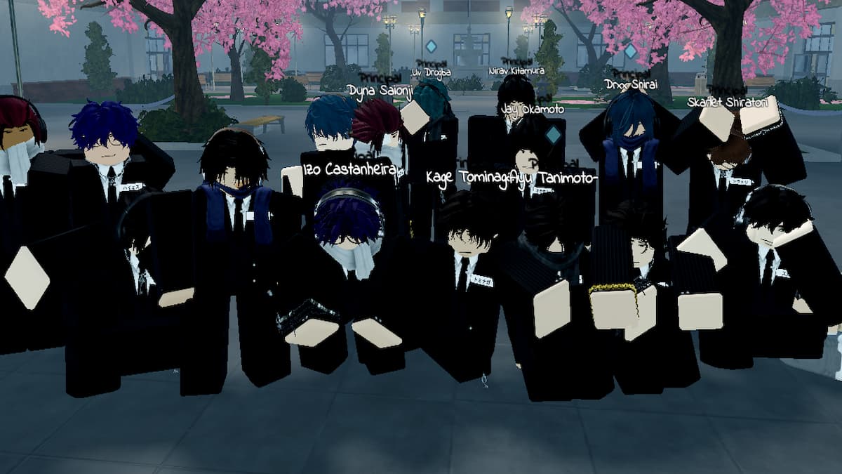 A group of gang members in Gakuran