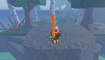 A player using the Cheeto Rod in Fisch