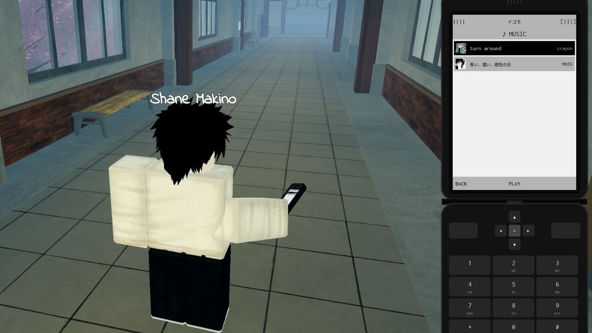 Using music app in Gakuran