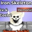 Iron Skeleton unit in Be The Final Boss