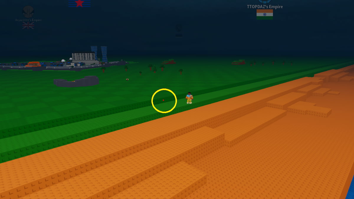 A Red button in Mini War