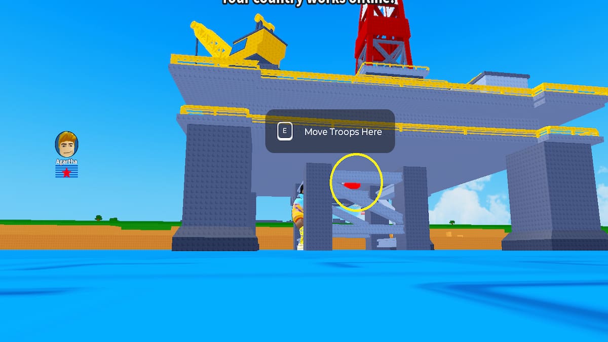 A Red button in Mini War