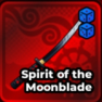 Spirit of the Moonblade equipment in Anime Expeditions