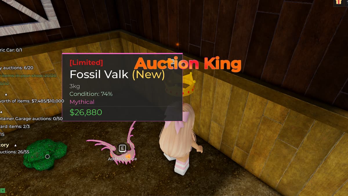A player finding a Limited Item in Storage Hunter