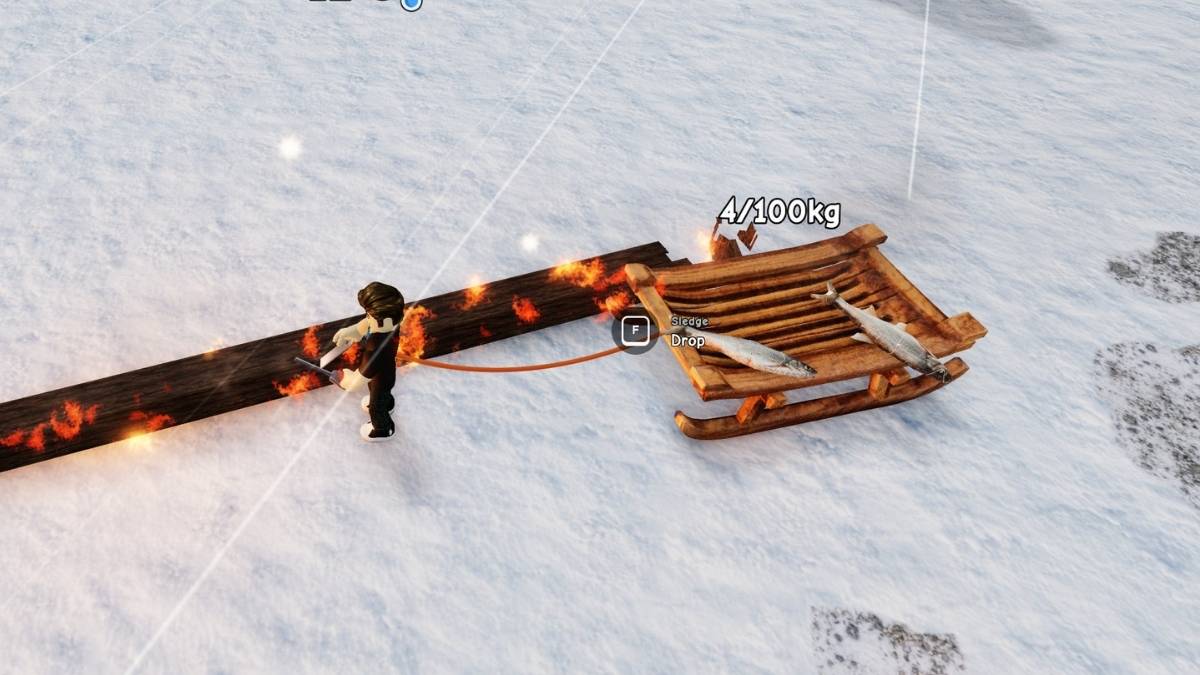 Hauling fishes in Survive 7 Days in Arctic