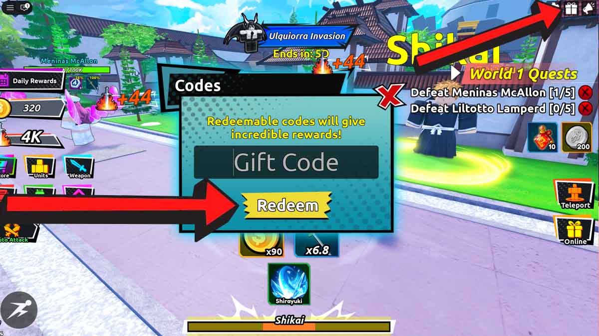 Anime Souls Codes Redemption System