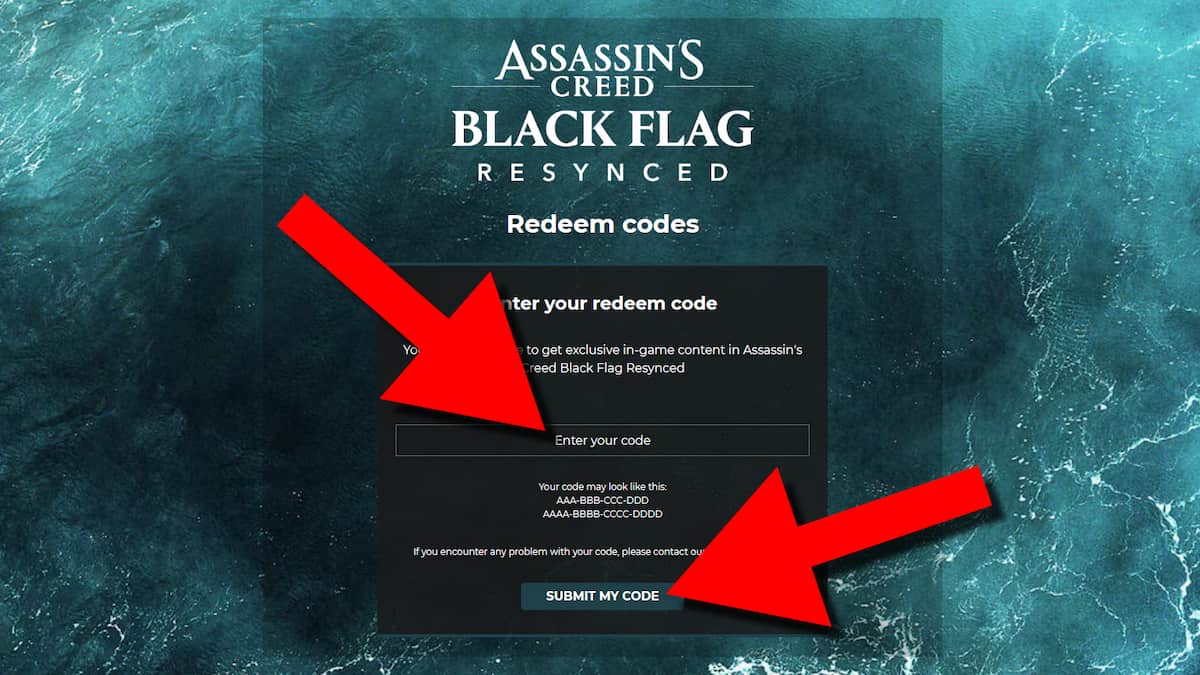 How to redeem Assassin's Creed Black Flag Resynced codes