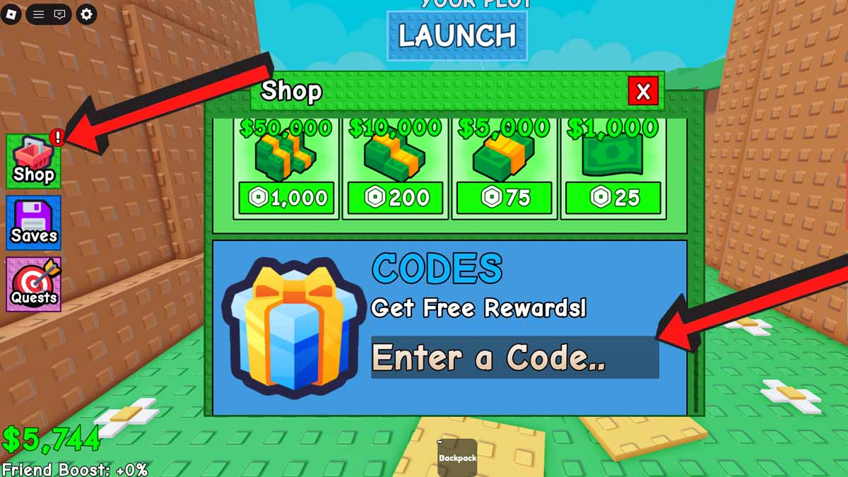 Build a Plane Codes Redemption System