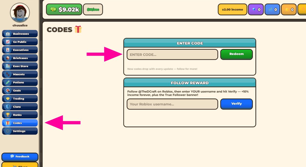 How to Redeem Codes in Business Incremental