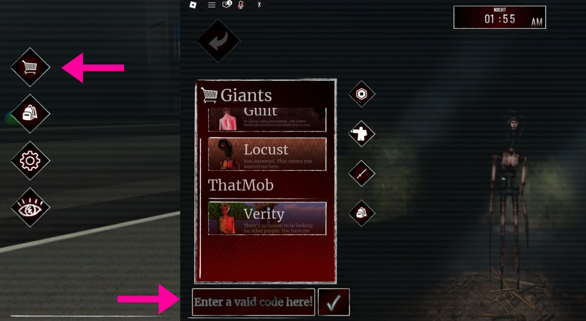 How to Redeem Codes in Lurking Giants