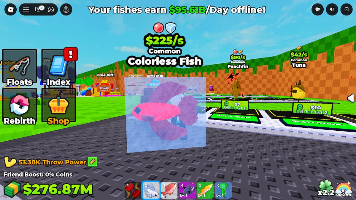 image showing a mutated fish in Pull a Lucky Fish