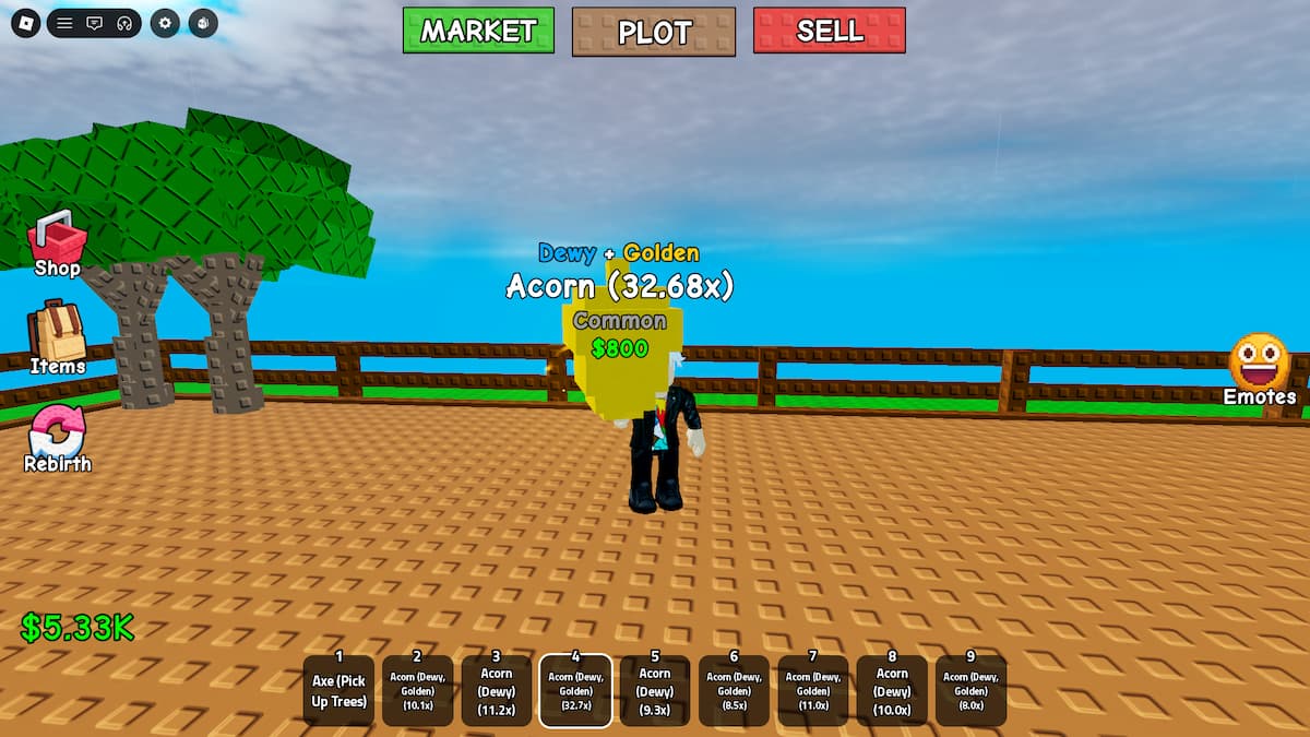 image showing a mutated fruit in Greedy Growers