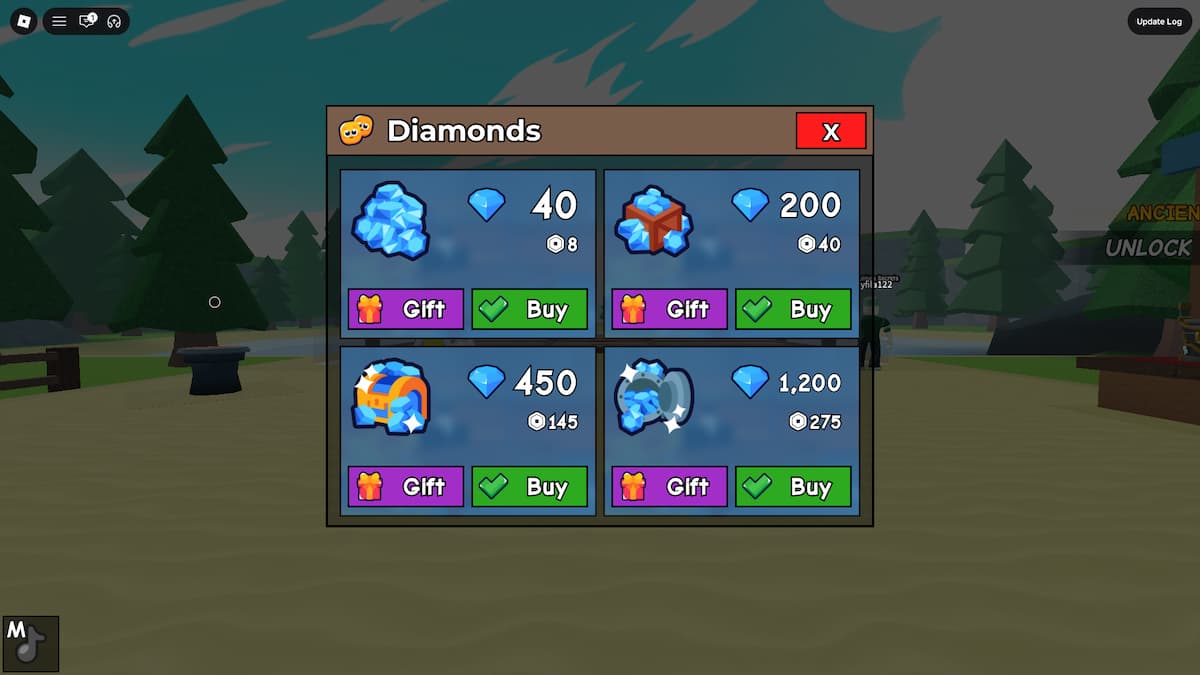 image showing the Gems shop in Drain the Lake