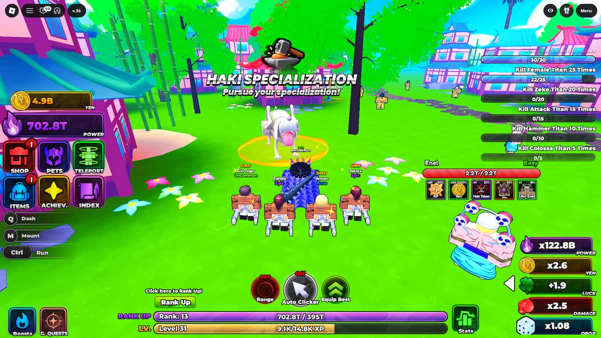 image showing the Haki Specializations NPC in Anime Astral