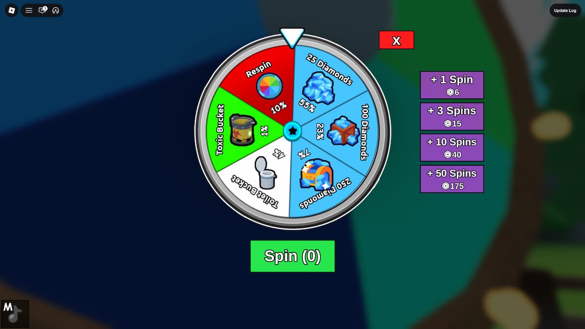 image showing the Spin Wheel in Drain the Lake