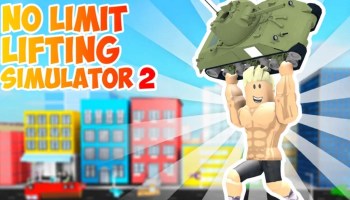 No Limit Lifting Simulator 2 Codes Promotional Image Taken From THe Games Page