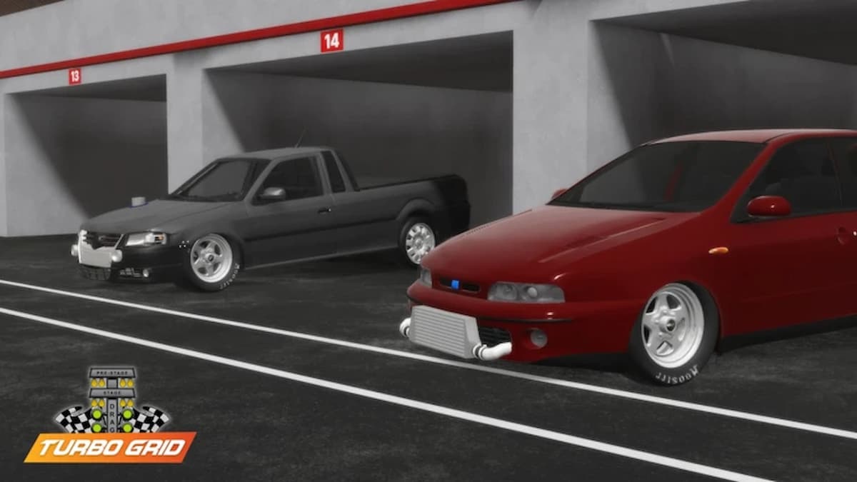 Roblox Turbo Grid logo and featured image depicting in-game cars