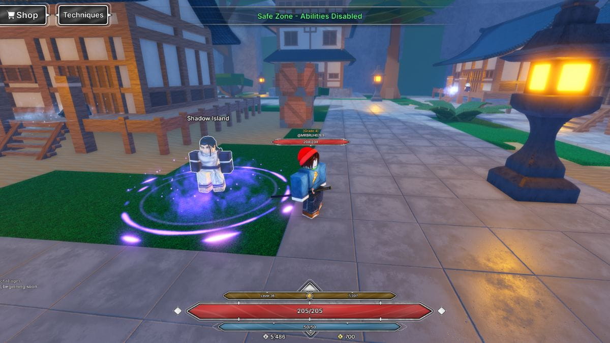 Shadow Island NPC in Jujutsu Zero