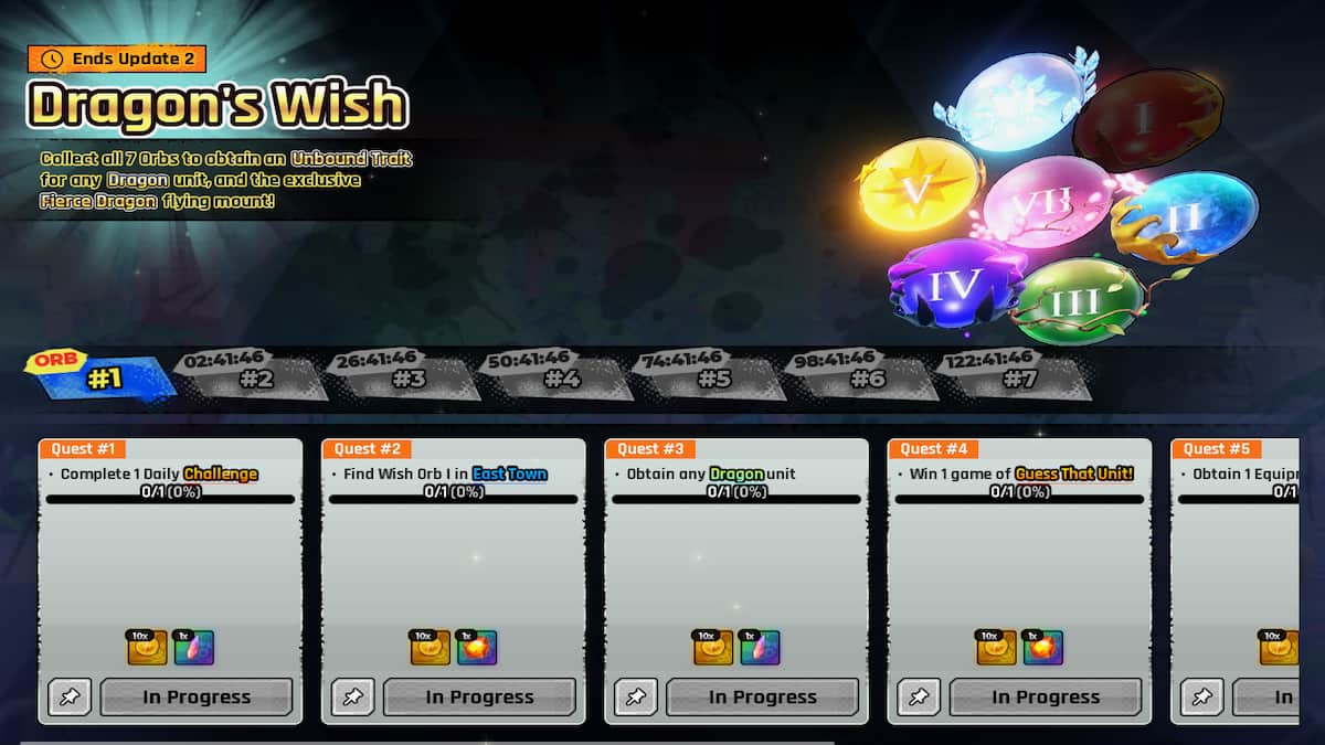 The Dragon Wish Event in Anime Expeditions