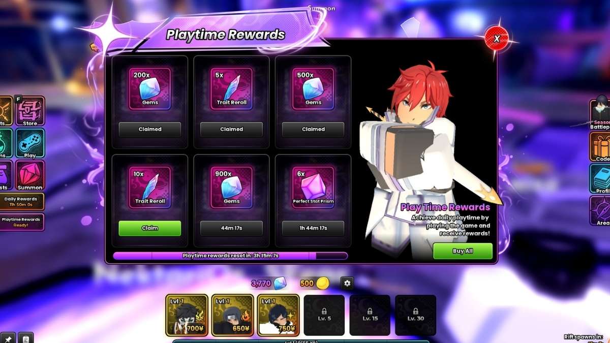 Farming Gems in Anime Origins