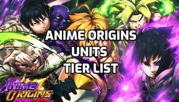 Anime Origins Tier List Best Units
